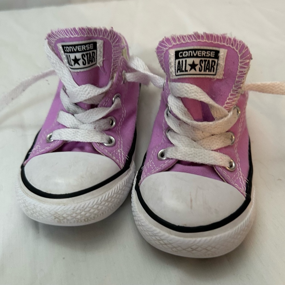 Converse Pink and White Sneakers